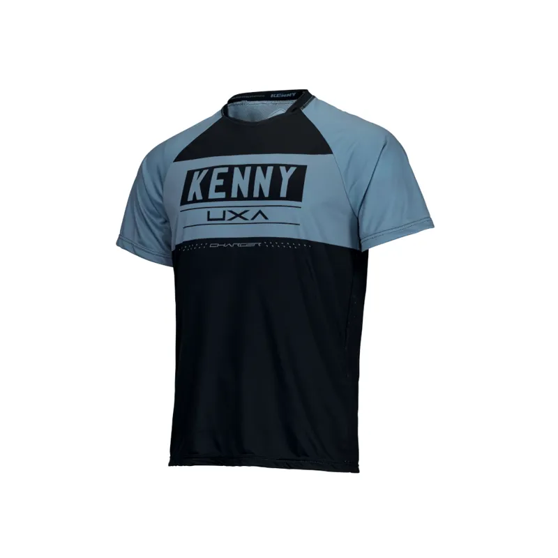 KENNY RACING Shirt Charger Short Sleeve in Black/Blue
